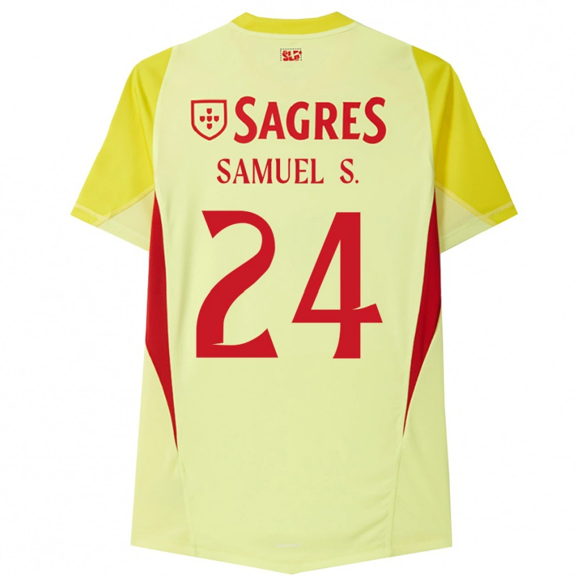 Danxen Donna Samuel Soares #24 Maglia Gara Portiere Giallo Rosso 2025/26 Maglietta