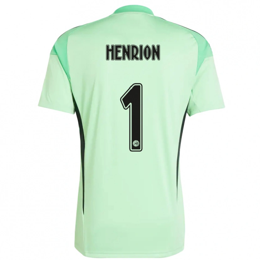 Danxen Donna Martin Henrion #1 Maglia Gara Portiere Verde Chiaro Nero 2025/26 Maglietta