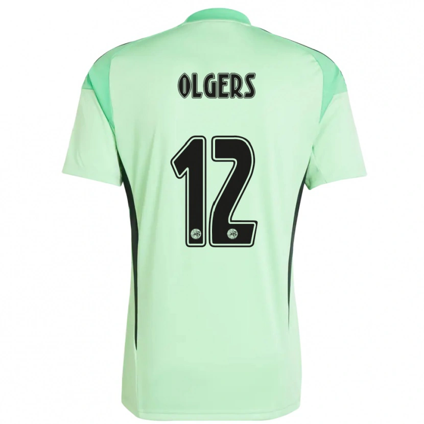 Danxen Donna Guus Olgers #12 Maglia Gara Portiere Verde Chiaro Nero 2025/26 Maglietta