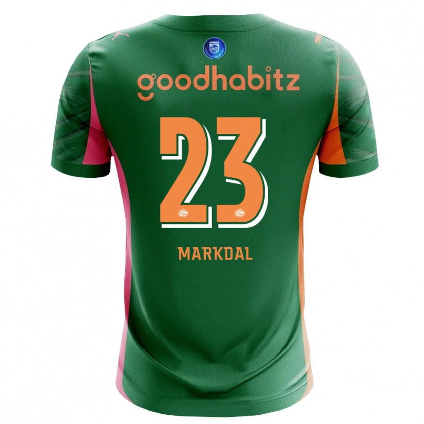 Danxen Donna Mikkel Markdal #23 Maglia Gara Portiere Verde Arancio 2025/26 Maglietta