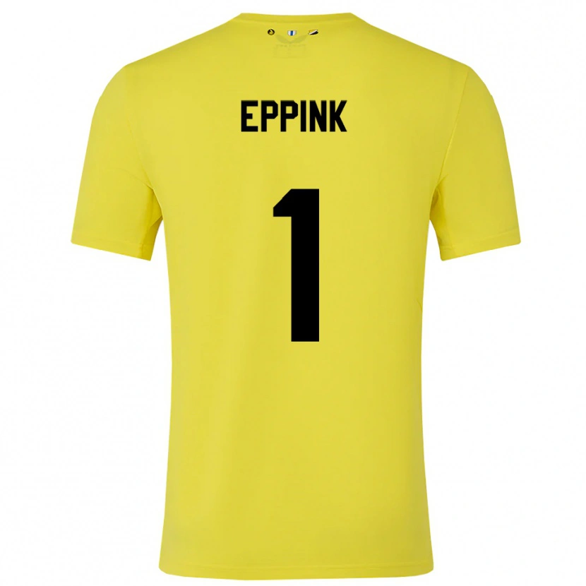 Danxen Donna Mees Eppink #1 Maglia Gara Portiere Giallo Nero 2025/26 Maglietta