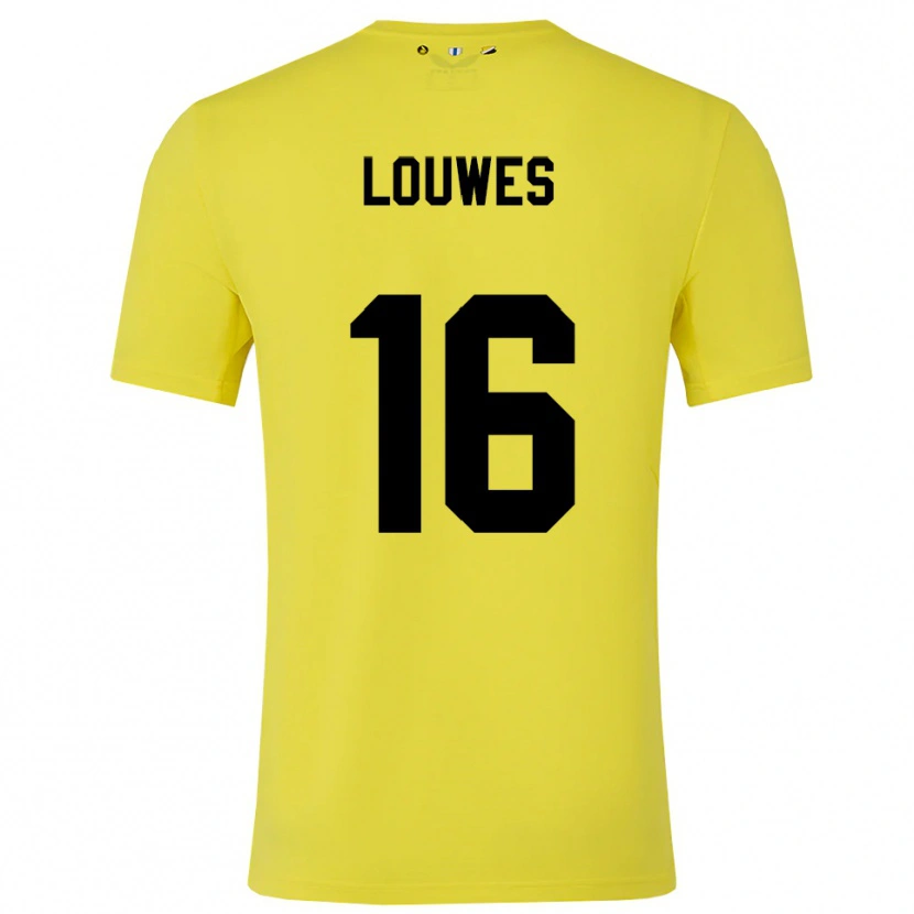 Danxen Donna Puck Louwes #16 Maglia Gara Portiere Giallo Nero 2025/26 Maglietta