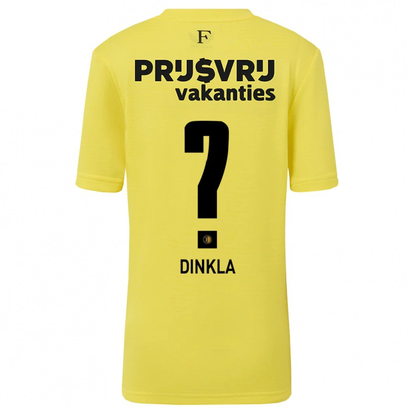 Danxen Donna Claire Dinkla #0 Maglia Gara Portiere Giallo Nero 2025/26 Maglietta