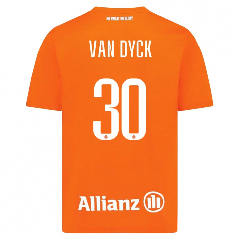 Danxen Donna Nell Van Dyck #30 Maglia Gara Portiere Arancio Bianco 2025/26 Maglietta