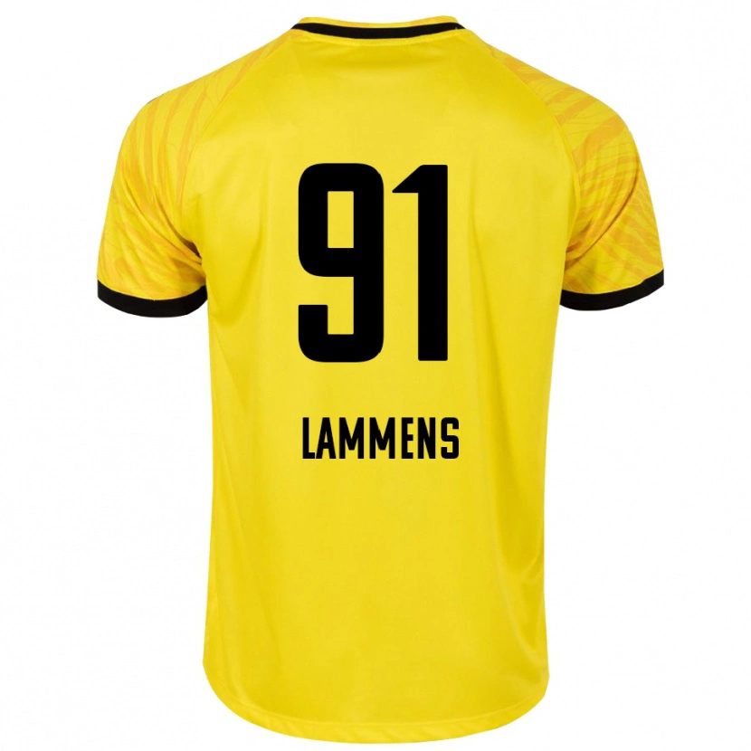 Danxen Donna Senne Lammens #91 Maglia Gara Portiere Giallo Nero 2025/26 Maglietta