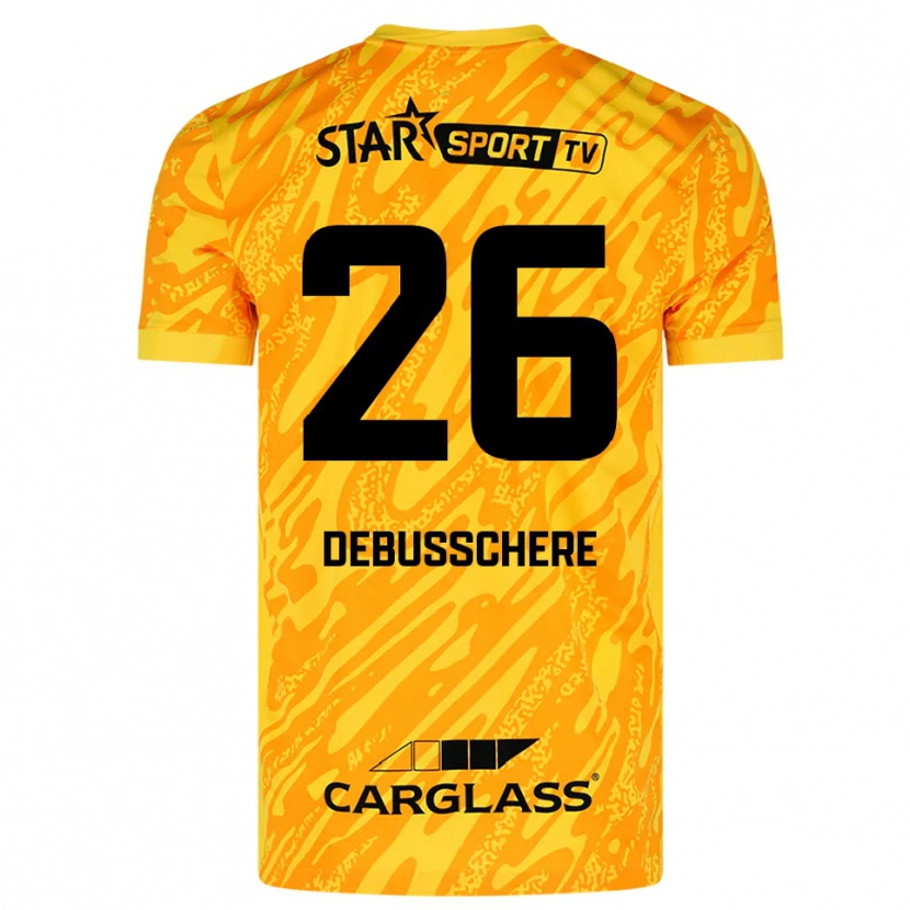 Danxen Donna Vic Debusschere #26 Maglia Gara Portiere Arancio Giallo Nero 2025/26 Maglietta