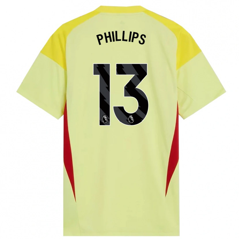 Danxen Donna Charlie Phillips #13 Maglia Gara Portiere Giallo Rosso Nero 2025/26 Maglietta