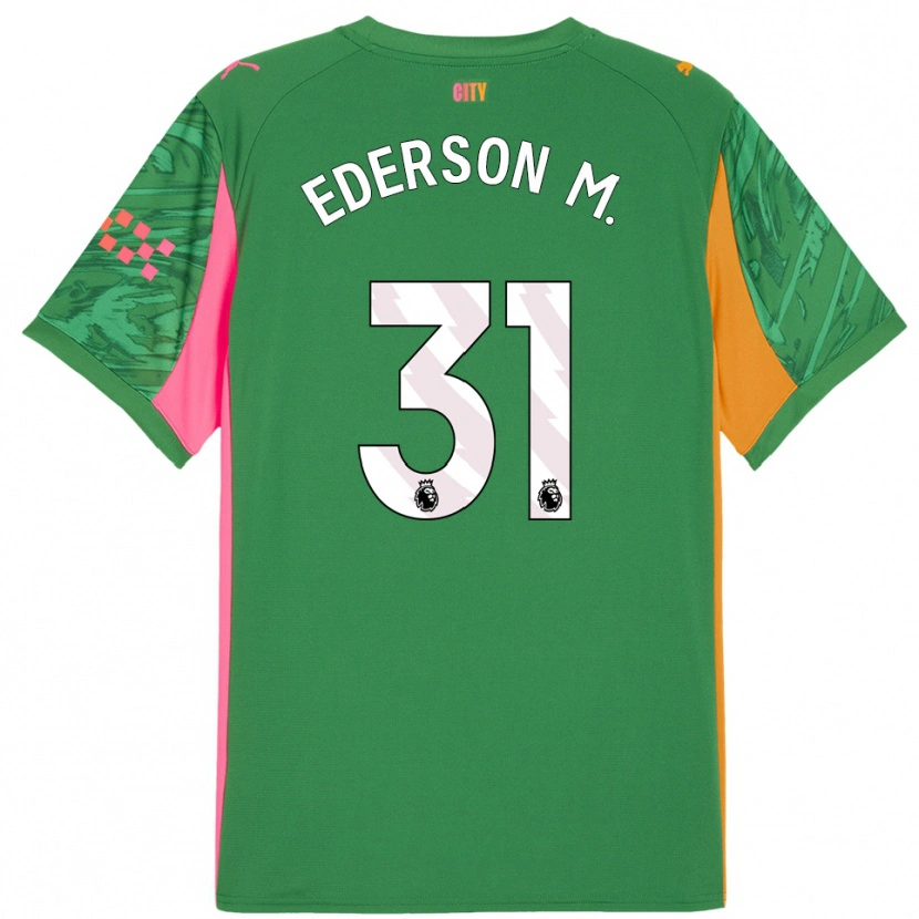 Danxen Donna Ederson #31 Maglia Gara Portiere Verde Arancio 2025/26 Maglietta
