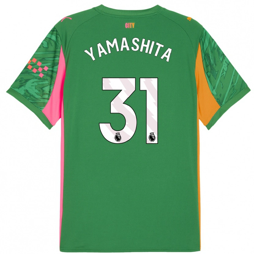 Danxen Donna Ayaka Yamashita #31 Maglia Gara Portiere Verde Arancio 2025/26 Maglietta