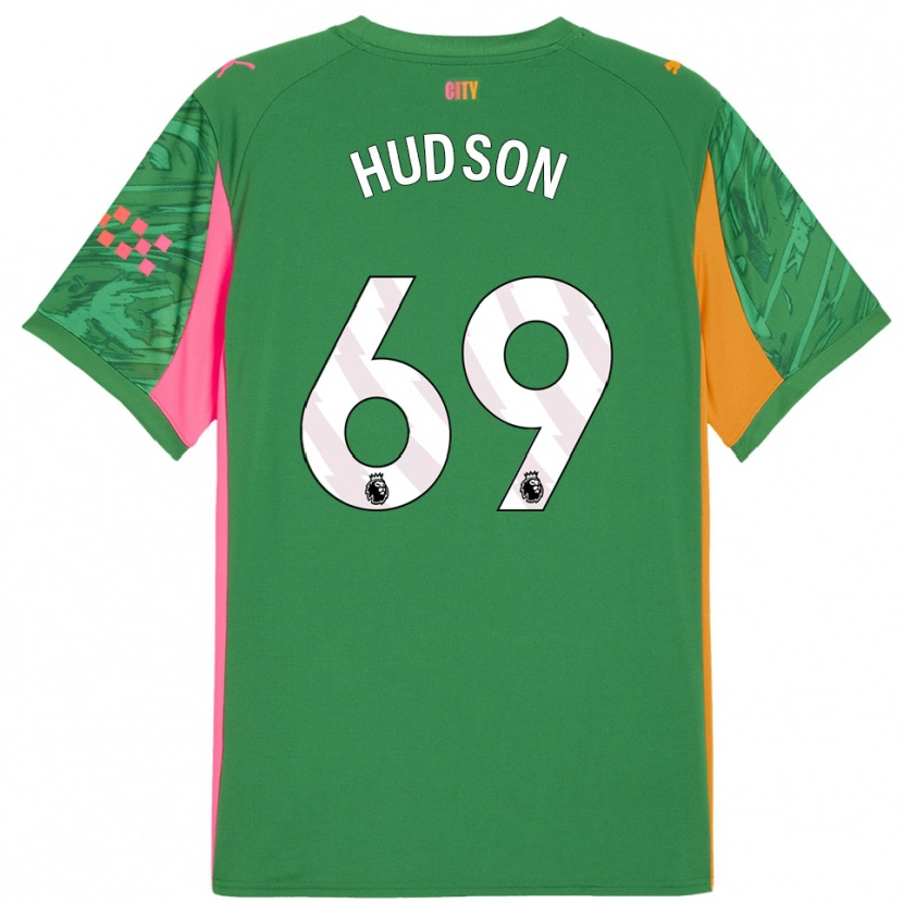 Danxen Donna Max Hudson #69 Maglia Gara Portiere Verde Arancio 2025/26 Maglietta