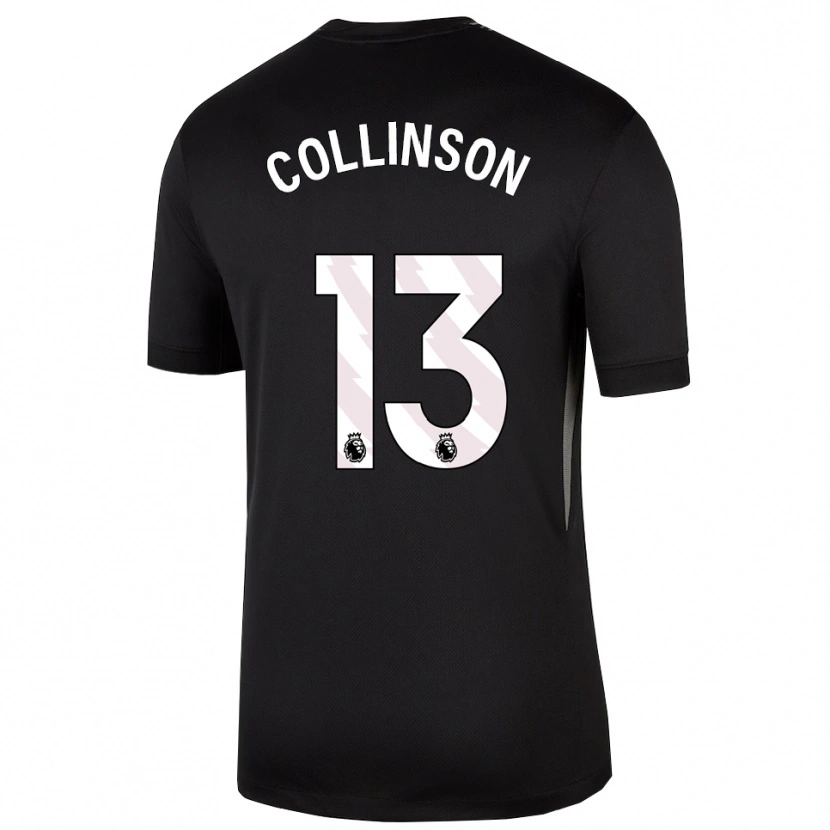 Danxen Donna Isaac Collinson #13 Maglia Gara Portiere Bianco Nero 2025/26 Maglietta