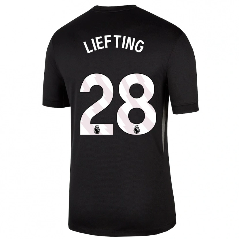 Danxen Donna Femke Liefting #28 Maglia Gara Portiere Bianco Nero 2025/26 Maglietta