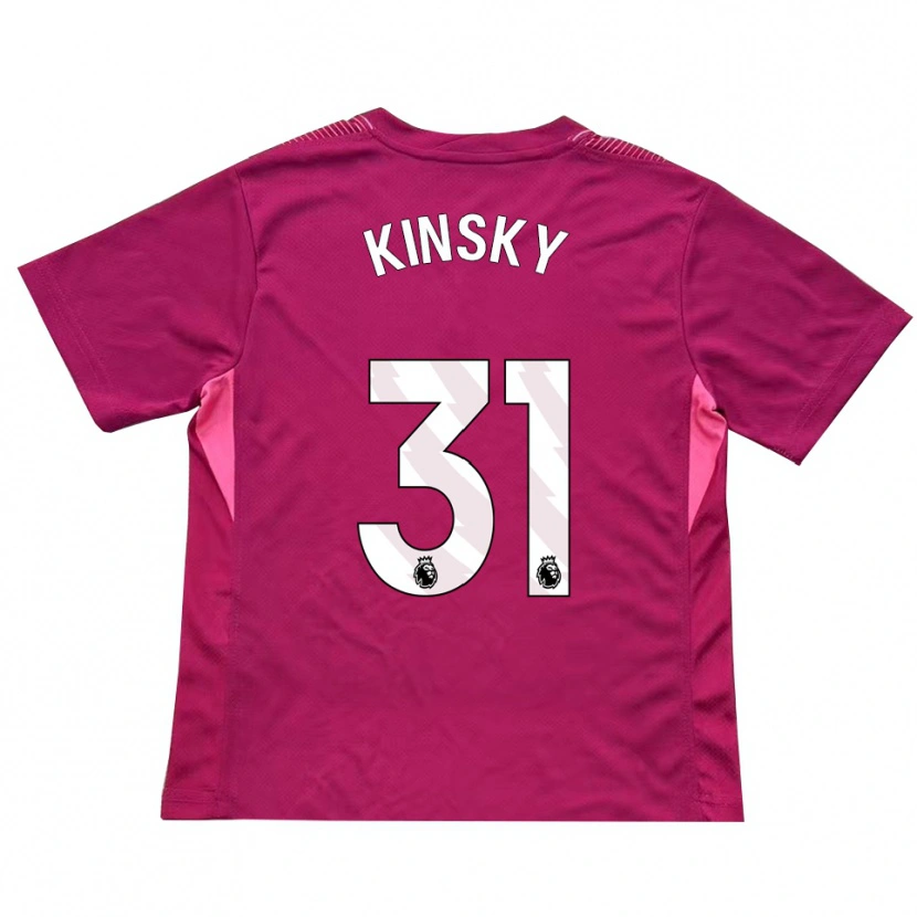 Danxen Donna Antonín Kinský #31 Maglia Gara Portiere Rosa Bianco 2025/26 Maglietta