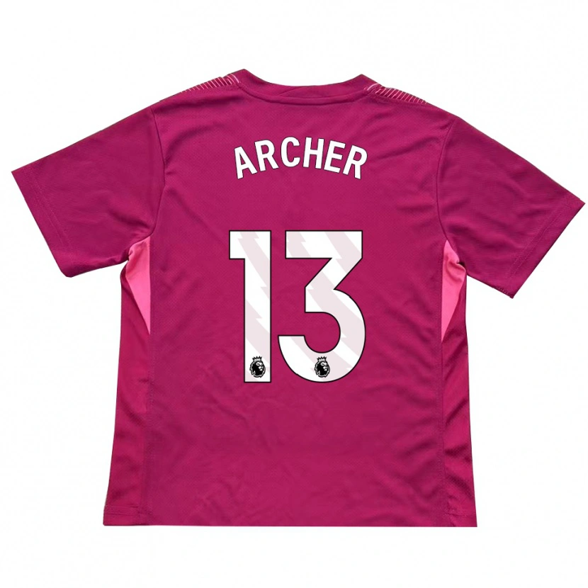 Danxen Donna Samual Archer #13 Maglia Gara Portiere Rosa Bianco 2025/26 Maglietta