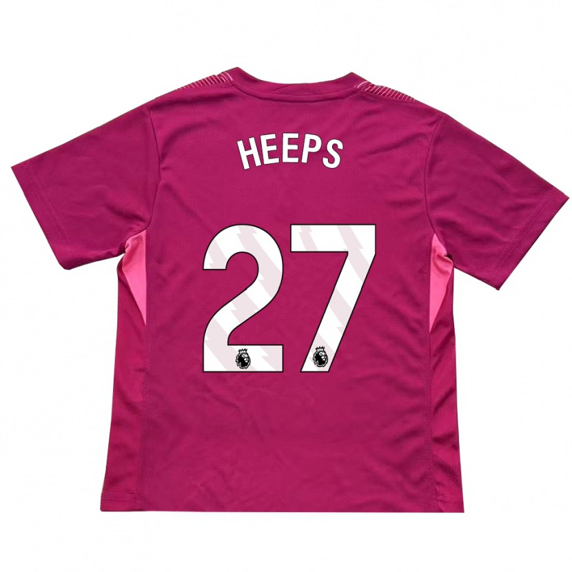 Danxen Donna Eleanor Heeps #27 Maglia Gara Portiere Rosa Bianco 2025/26 Maglietta