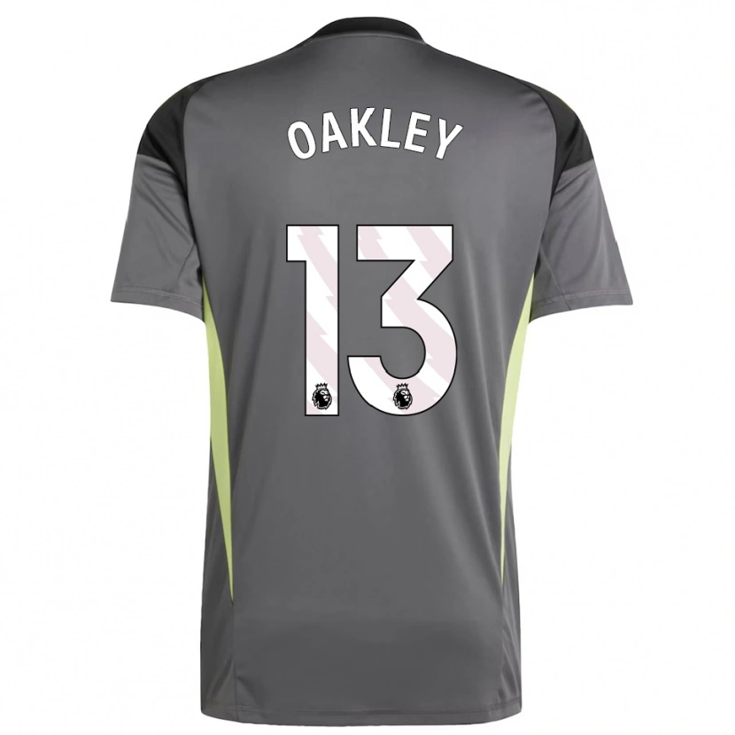 Danxen Donna Rhys Oakley #13 Maglia Gara Portiere Grigio Scuro Nero 2025/26 Maglietta
