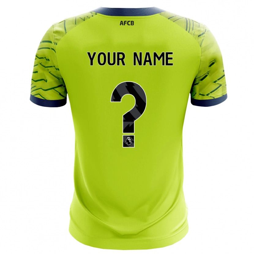 Danxen Donna AFC Bournemouth Maglia Gara Portiere Verde Giallo 2025/26 Maglietta