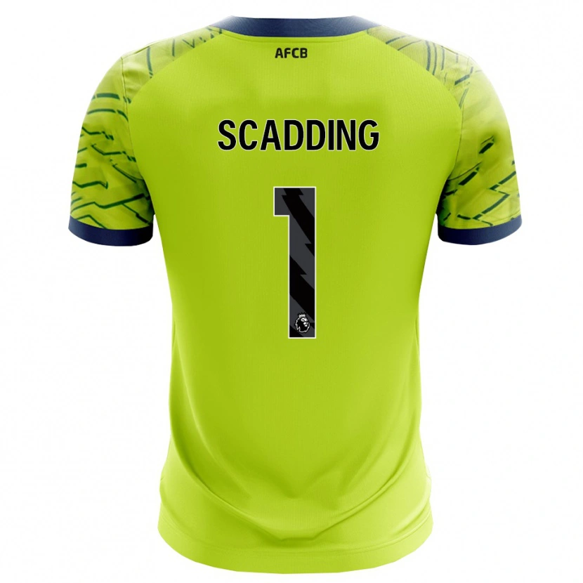 Danxen Donna Katie Scadding #1 Maglia Gara Portiere Verde Giallo 2025/26 Maglietta