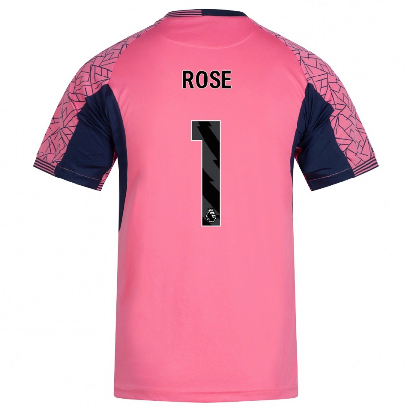 Danxen Donna Reggie Rose #1 Maglia Gara Portiere Rosa Nero 2025/26 Maglietta