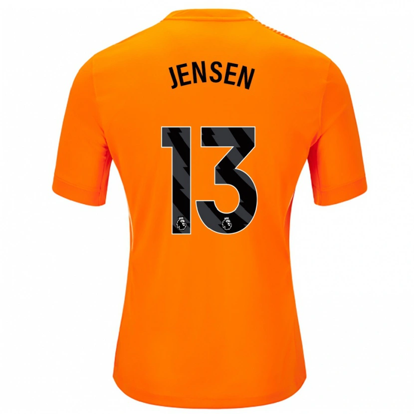 Danxen Donna Sebastian Jensen #13 Maglia Gara Portiere Arancio Nero 2025/26 Maglietta