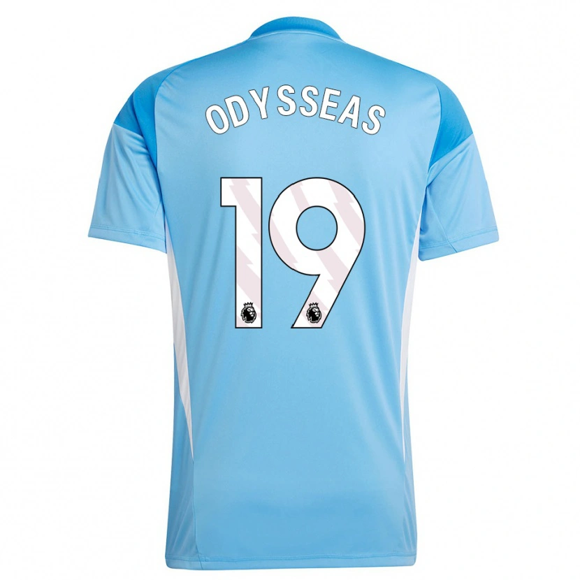 Danxen Donna Odysseas Vlachodimos #19 Maglia Gara Portiere Bianco Blu 2025/26 Maglietta