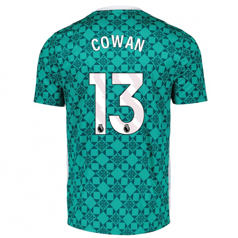 Danxen Donna Joe Cowan #13 Maglia Gara Portiere Verde Bianco 2025/26 Maglietta
