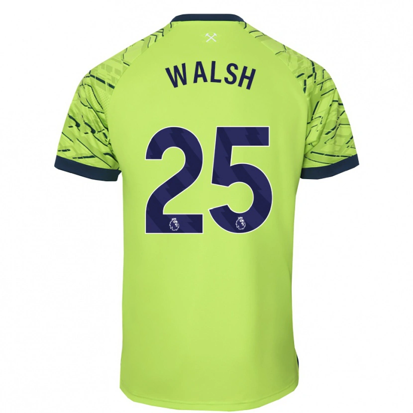 Danxen Donna Megan Walsh #25 Maglia Gara Portiere Verde Fluorescente 2025/26 Maglietta