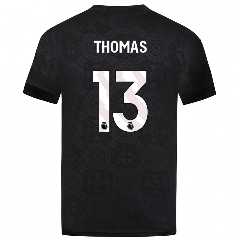 Danxen Donna Bec Thomas #13 Maglia Gara Portiere Bianco Nero 2025/26 Maglietta