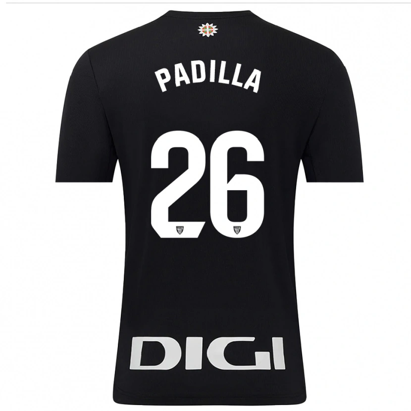 Danxen Donna Álex Padilla #26 Maglia Gara Portiere Nero Bianco 2025/26 Maglietta