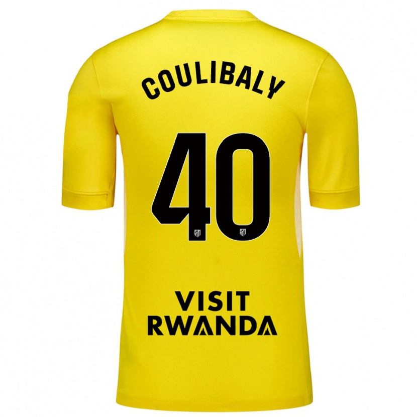 Danxen Donna Izan Coulibaly #40 Maglia Gara Portiere Giallo Nero 2025/26 Maglietta