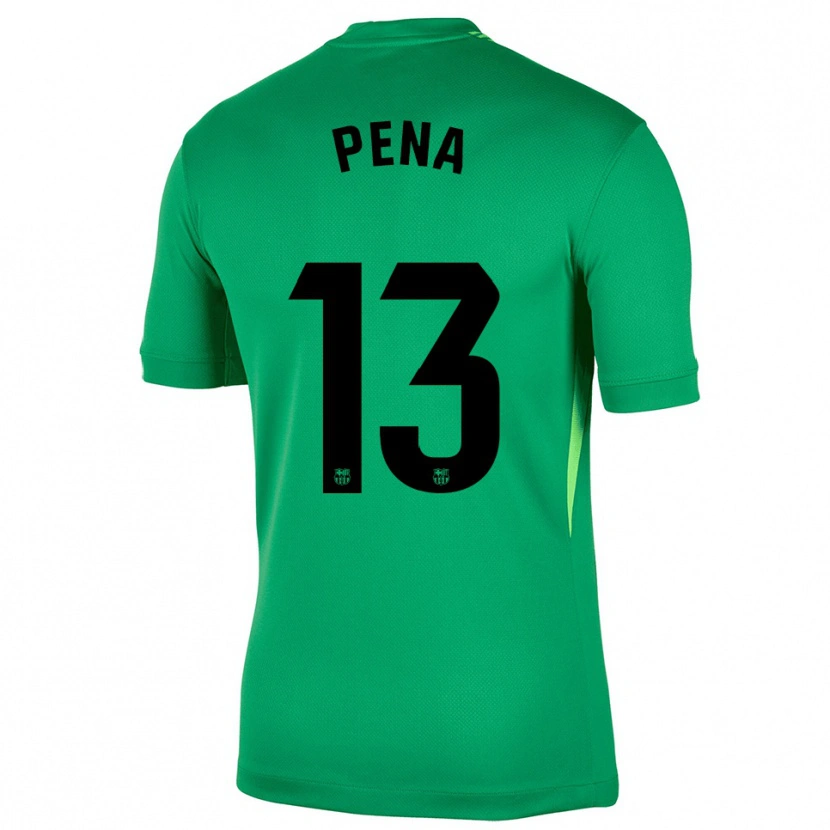 Danxen Donna Iñaki Peña #13 Maglia Gara Portiere Verde Nero 2025/26 Maglietta