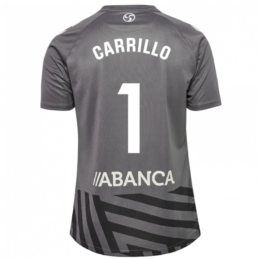 Danxen Donna Coke Carrillo #1 Maglia Gara Portiere Grigio Scuro Nero 2025/26 Maglietta