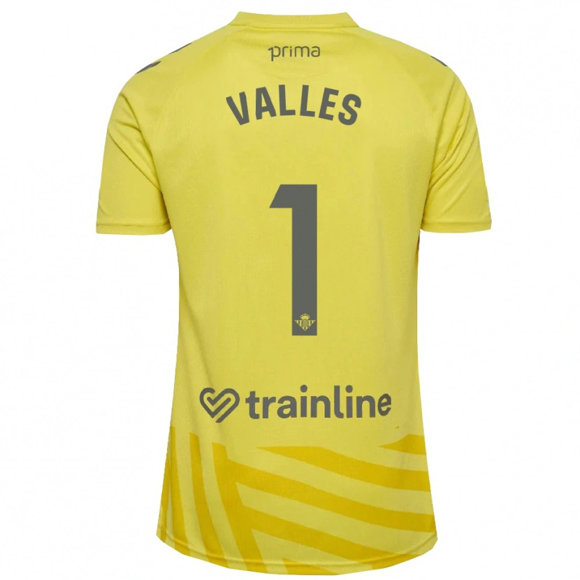 Danxen Donna Álvaro Valles #1 Maglia Gara Portiere Giallo Grigio 2025/26 Maglietta