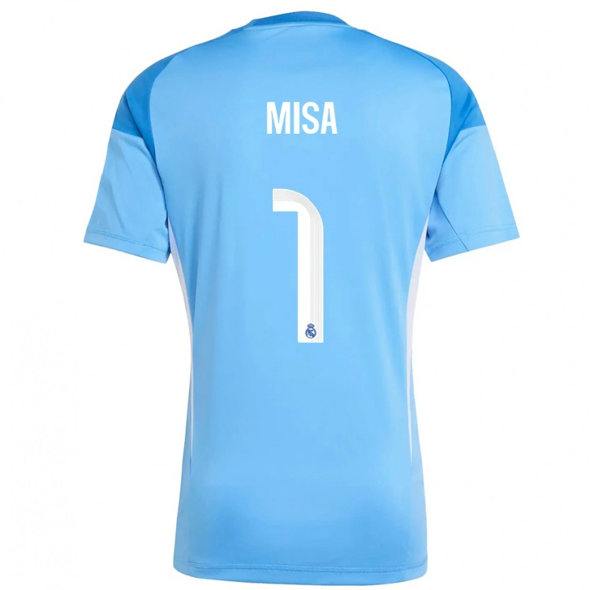 Danxen Donna Misa Rodríguez #1 Maglia Gara Portiere Azzurro Bianco 2025/26 Maglietta