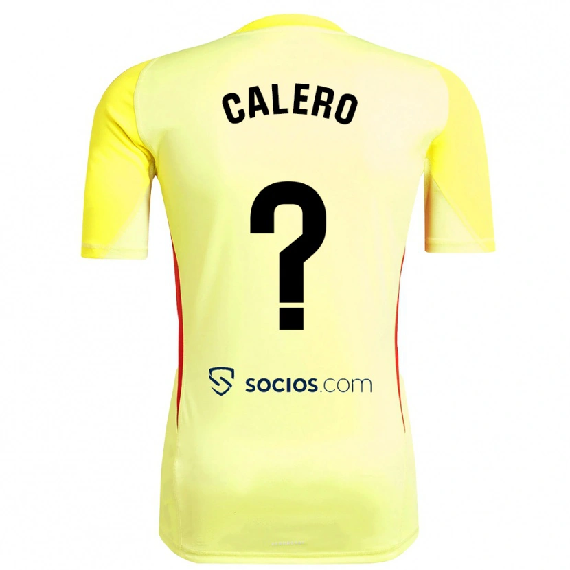 Danxen Donna Josema Calero #0 Maglia Gara Portiere Giallo Rosso Nero 2025/26 Maglietta