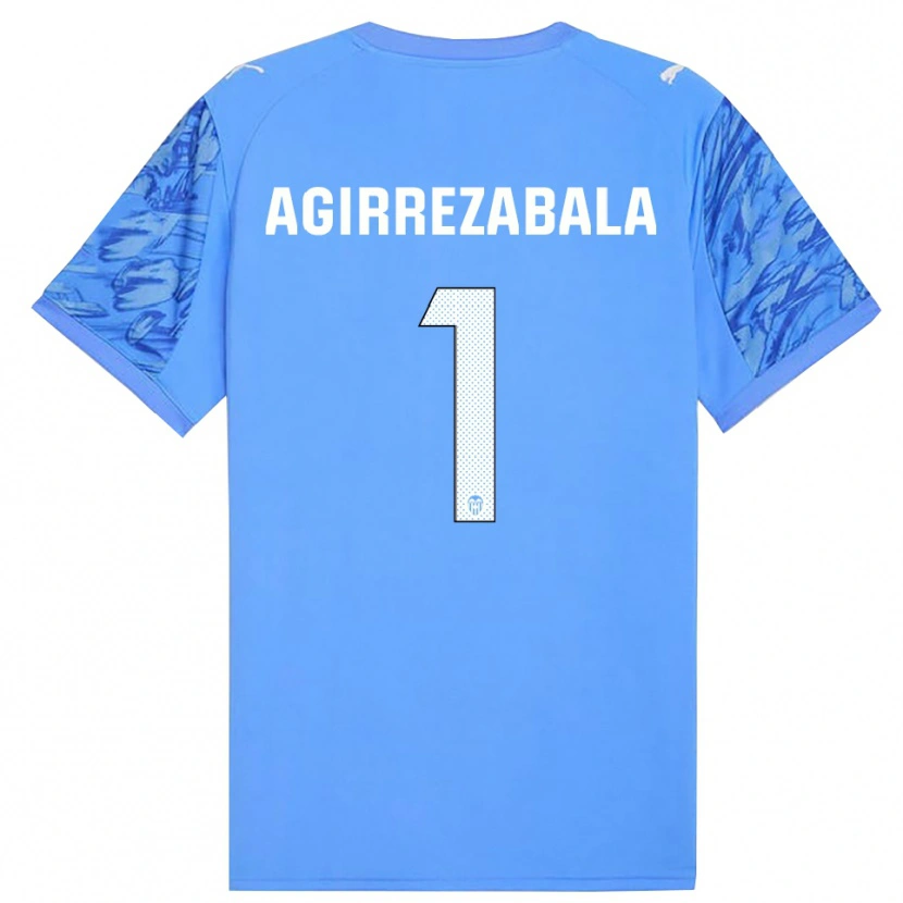 Danxen Donna Julen Agirrezabala #1 Maglia Gara Portiere Blu Bianco 2025/26 Maglietta