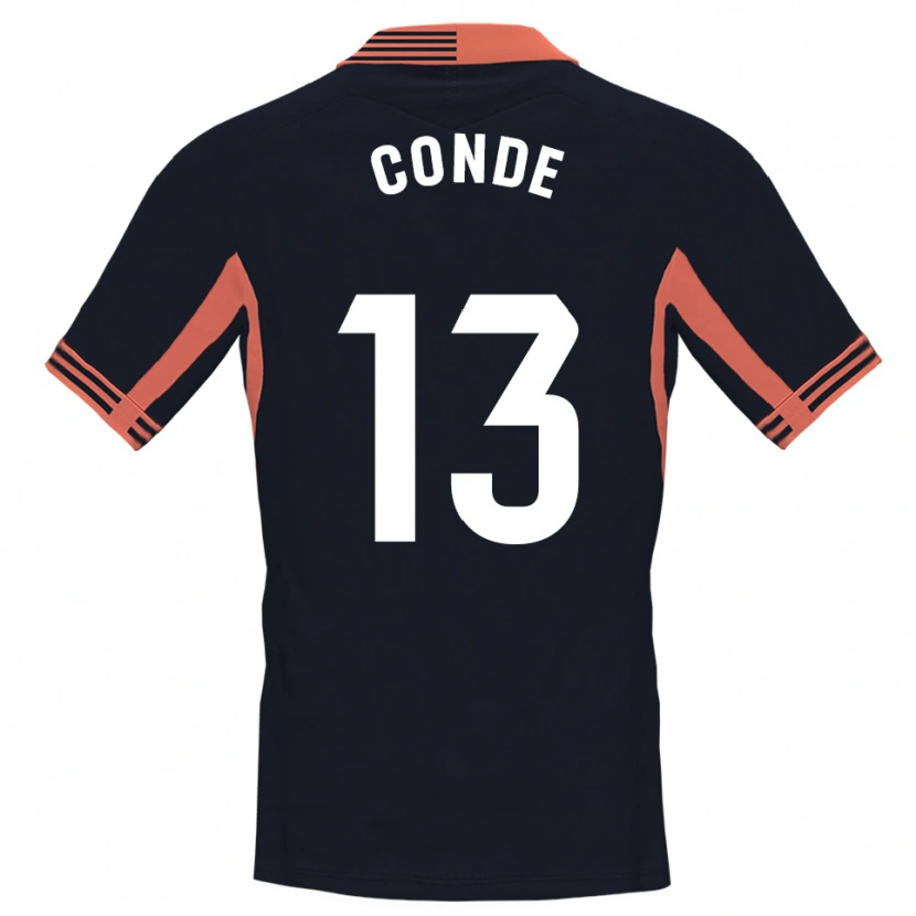 Danxen Donna Diego Conde #13 Maglia Gara Portiere Nero Bianco Arancio 2025/26 Maglietta