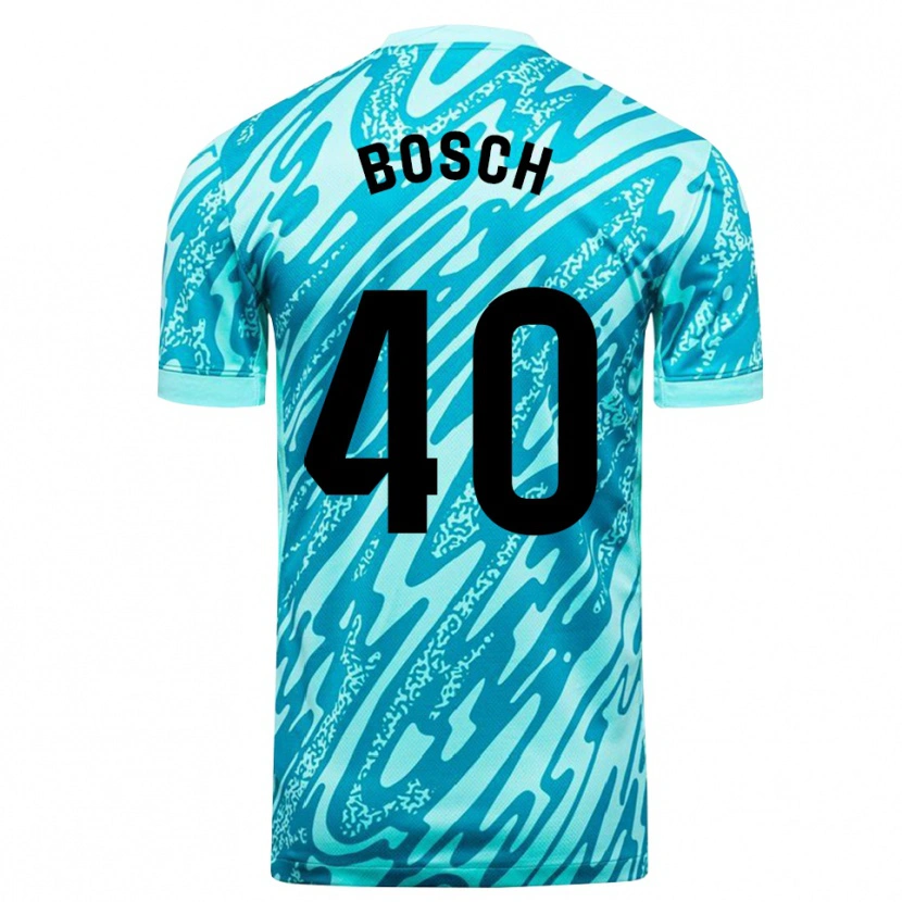 Danxen Donna Owen Bosch #40 Maglia Gara Portiere Azzurro Bianco 2025/26 Maglietta