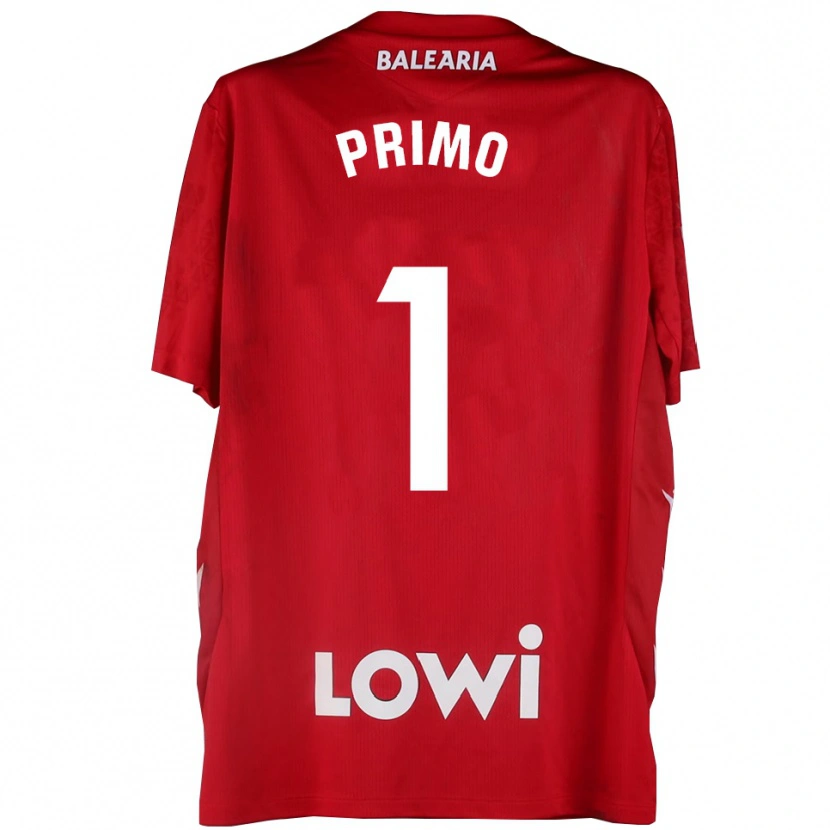 Danxen Donna Álex Primo #1 Maglia Gara Portiere Rosso Bianco 2025/26 Maglietta