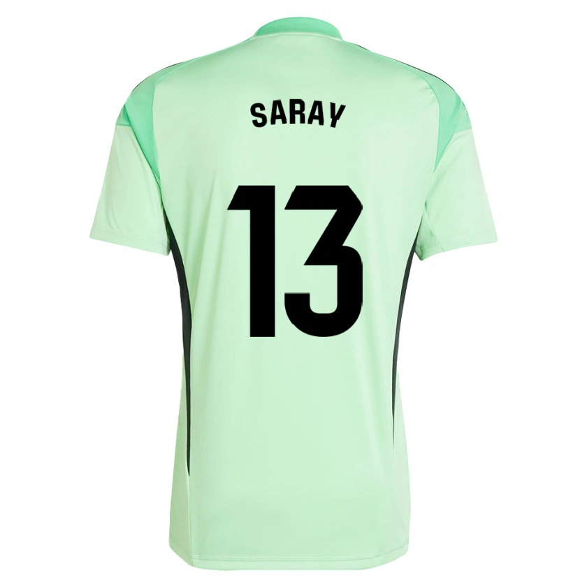 Danxen Donna Saray Vázquez Alonso #13 Maglia Gara Portiere Verde Chiaro Nero 2025/26 Maglietta