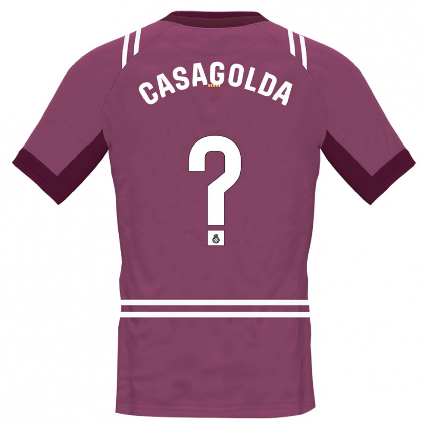 Danxen Donna Pau Casagolda #0 Maglia Gara Portiere Borgogna Bianco 2025/26 Maglietta