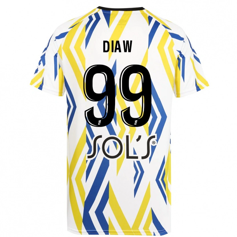 Danxen Donna Mory Diaw #99 Maglia Gara Portiere Bianco Rosso Blu 2025/26 Maglietta