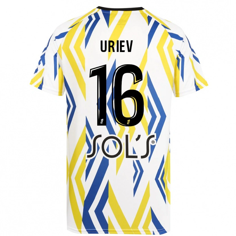 Danxen Donna Alan Uriev #16 Maglia Gara Portiere Bianco Rosso Blu 2025/26 Maglietta