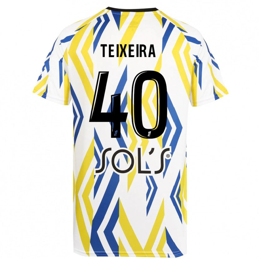 Danxen Donna Alex Teixeira #40 Maglia Gara Portiere Bianco Rosso Blu 2025/26 Maglietta