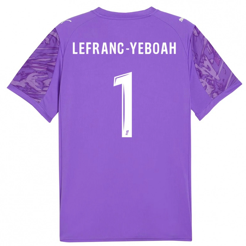 Danxen Donna Daïvy Lefranc-Yeboah #1 Maglia Gara Portiere Lilla Bianco 2025/26 Maglietta