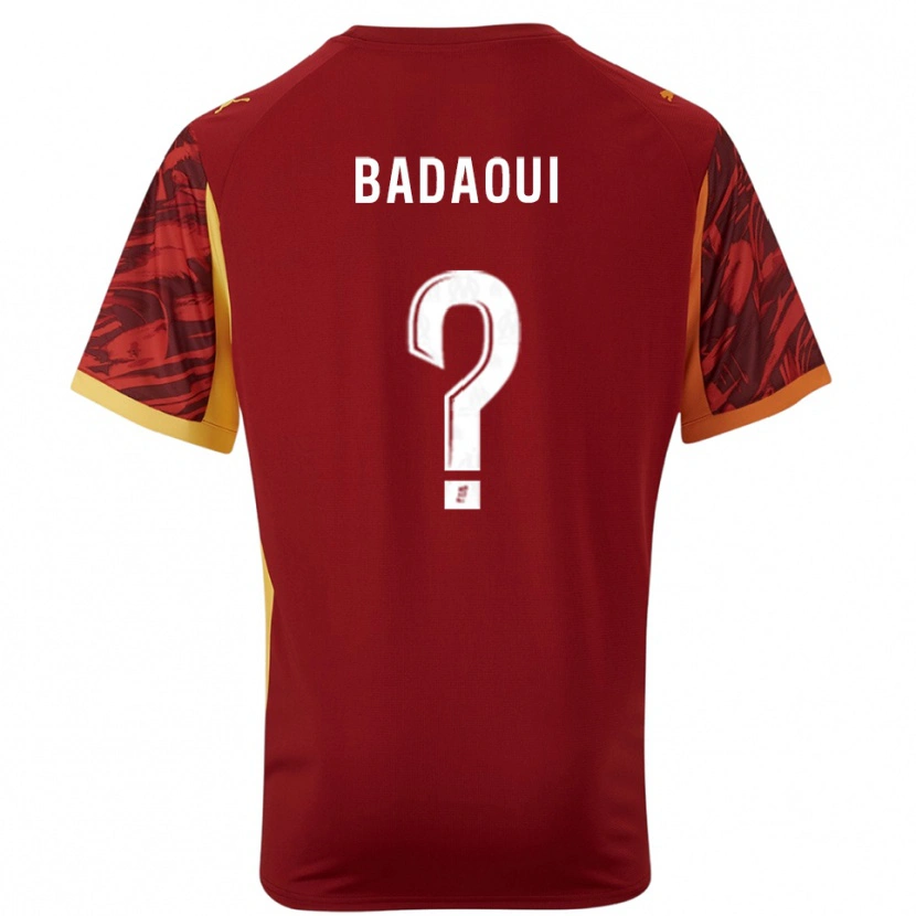Danxen Donna Yassine Badaoui #0 Maglia Gara Portiere Borgogna Marrone 2025/26 Maglietta