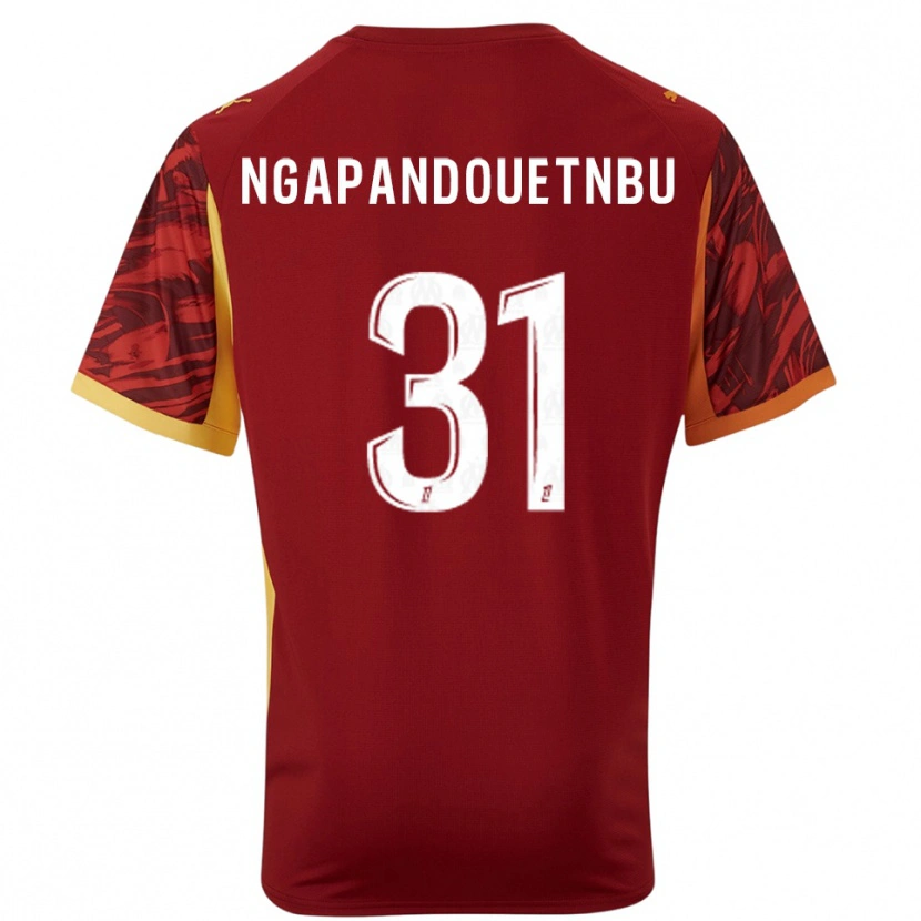 Danxen Donna Simon Ngapandouetnbu #31 Maglia Gara Portiere Borgogna Marrone 2025/26 Maglietta