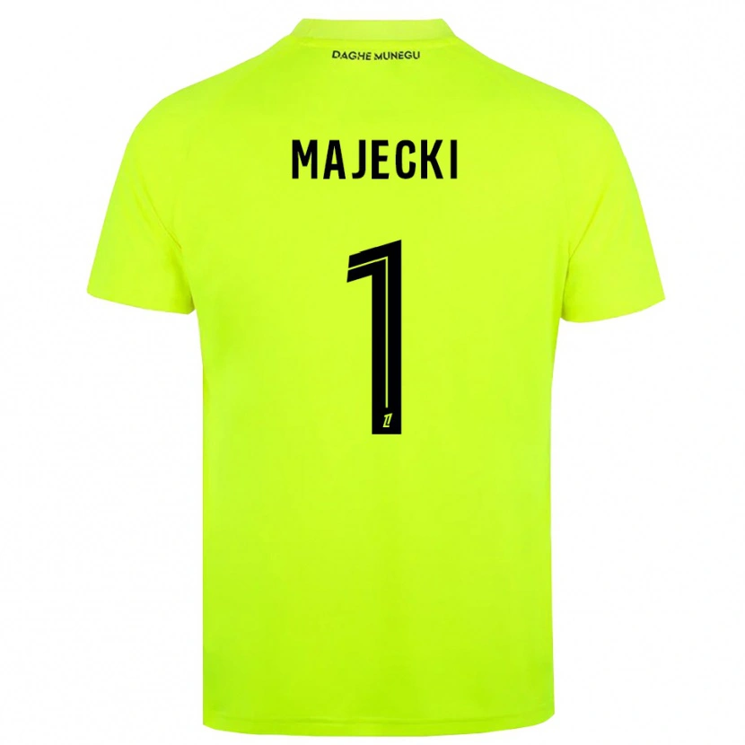 Danxen Donna Radoslaw Majecki #1 Maglia Gara Portiere Verde Fluorescente Nero 2025/26 Maglietta