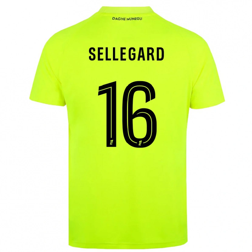 Danxen Donna Alexander Sellegard #16 Maglia Gara Portiere Verde Fluorescente Nero 2025/26 Maglietta