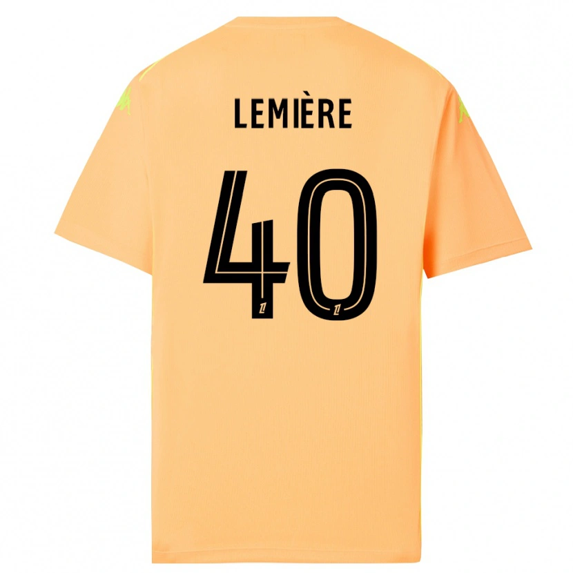 Danxen Donna Pauline Lemière #40 Maglia Gara Portiere Arancione Chiaro Nero 2025/26 Maglietta